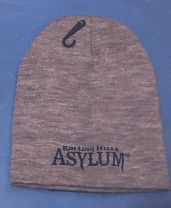 Beanie Grey with Black Embroidery