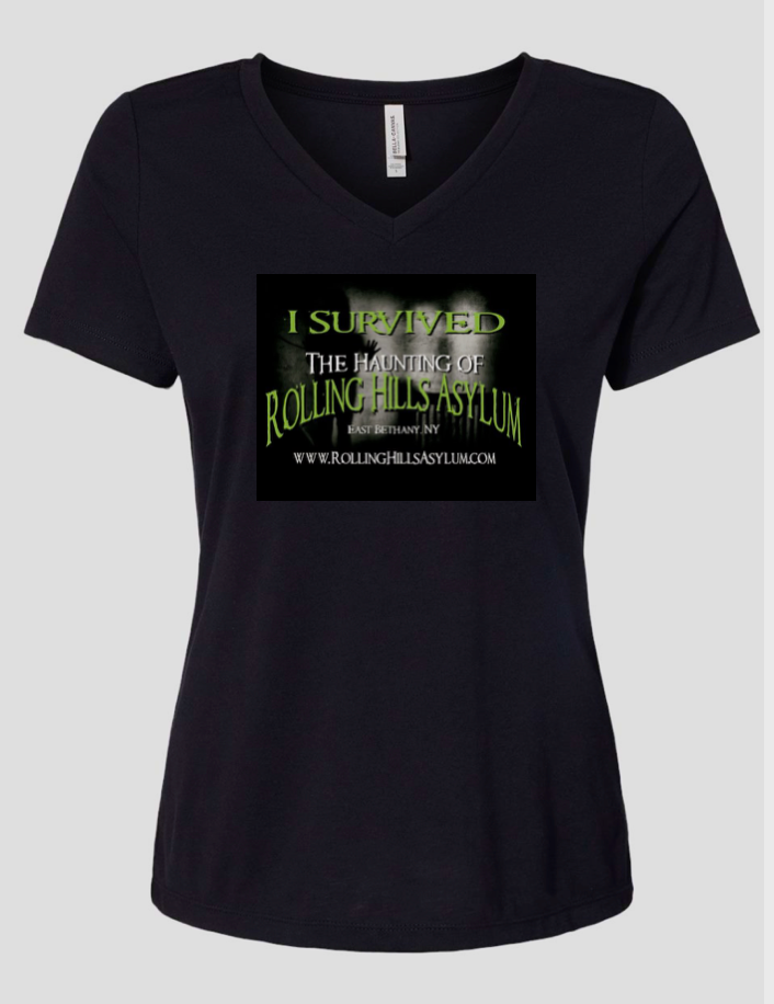 I Survived Ladies Short Sleeve V-Neck 