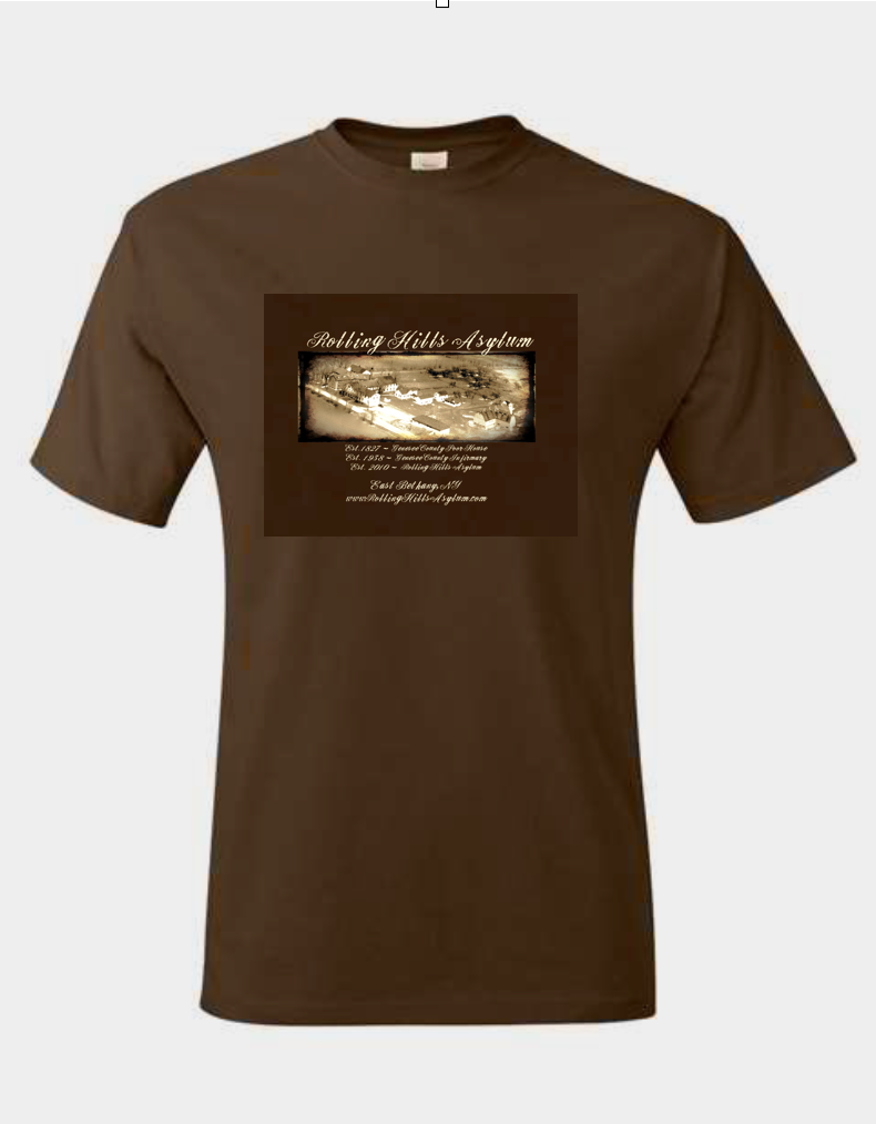 Men Short Sleeve Brown T-Shirt with Vintage Logo